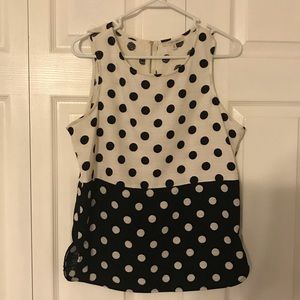 41 Hawthorn Polka Dot Tank Top Sz Med